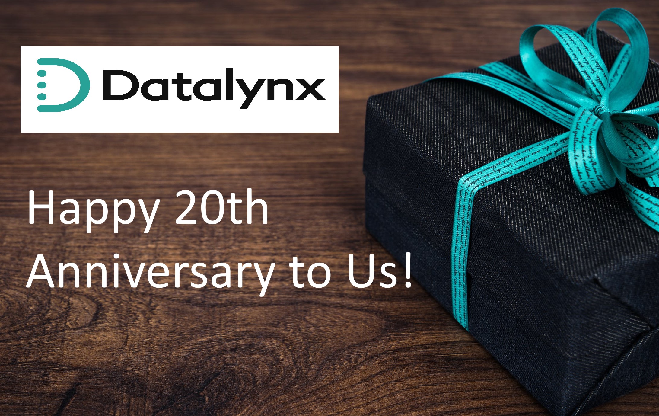 Datalynx 20th anniversary decorative graphic